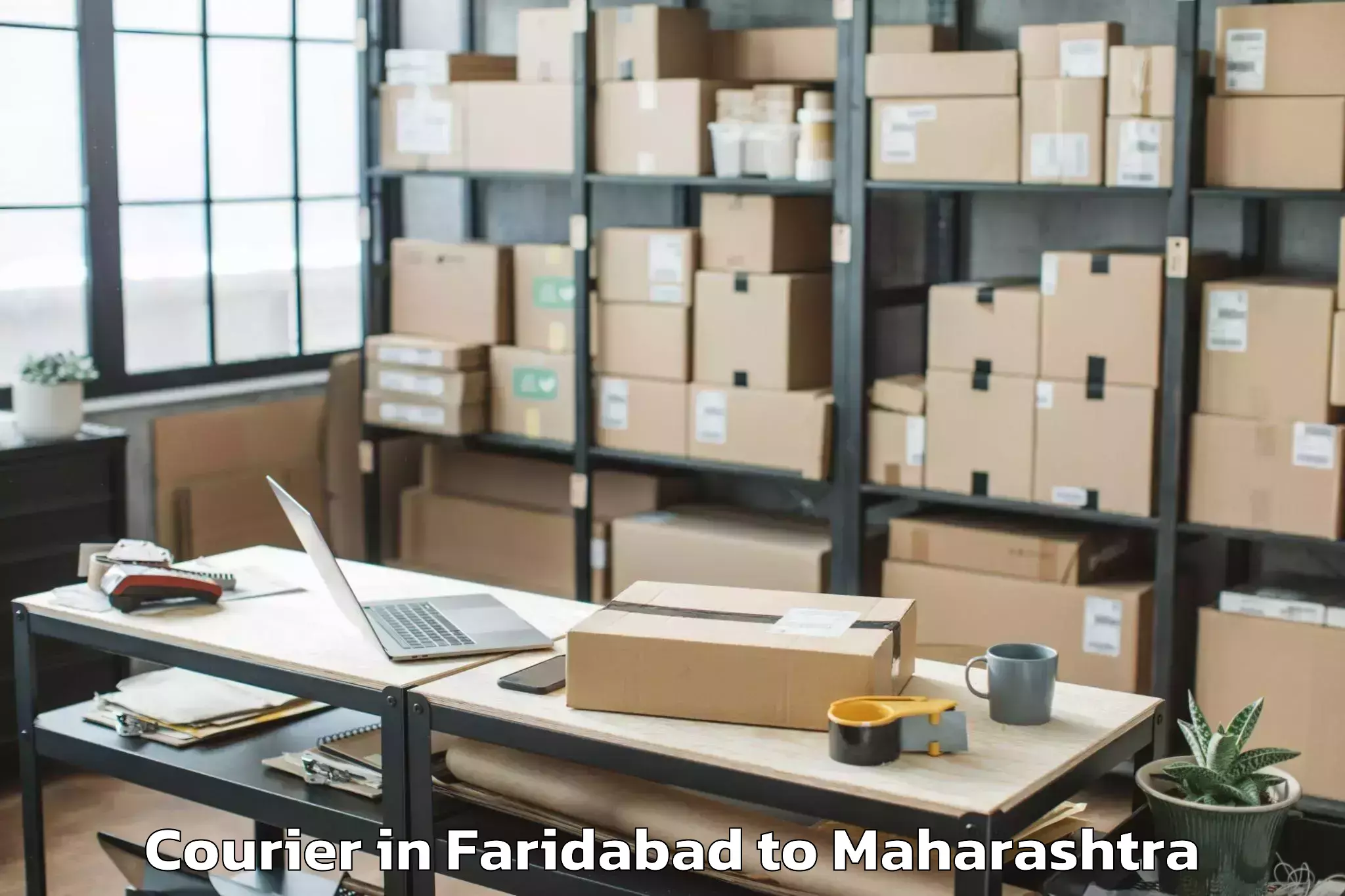 Reliable Faridabad to Manjlegaon Courier